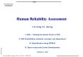 Human Reliability Assessment