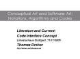 Conceptual Art and Software Art: Notations, Algorithms and Codes