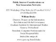 Public Interest Considerations on Next Generation Networks ITU Workshop, What Rules for IP-enabled NGNs? 23-24 March 2006