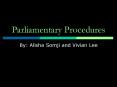 Parliamentary Procedures