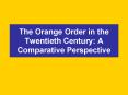The Orange Order in the Twentieth Century: A Comparative Perspective