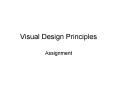 Visual Design Principles