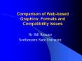 Comparison of Webbased Graphics: Formats and Compatibility Issues