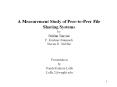 A Measurement Study of PeertoPeer File Sharing Systems by Stefan Saroiu P. Krishna Gummadi Steven D.