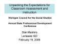 Unpacking the Expectations for Classroom Assessment and Instruction
