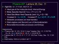 Physics 207, Lecture 28, Dec. 11