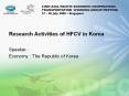 Research Activities of HFCV in Korea