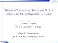 Migration Potential and Its Labour Market Impact after EU Enlargement: A Review