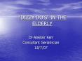 DIZZY DOS IN THE ELDERLY