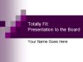 Totally Fit: Presentation to the Board