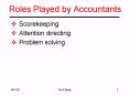 Roles Played by Accountants