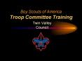 Boy Scouts of America Troop Committee Training
