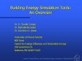 Building Energy Simulation Tools: An Overview