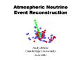 Atmospheric Neutrino Event Reconstruction