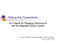 Making the Connections