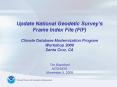 Update National Geodetic Surveys Frame Index File FIF Climate Database Modernization Program Worksho