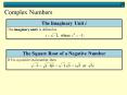 Complex Numbers