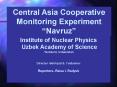 Central Asia Cooperative Monitoring Experiment Navruz