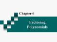 Factoring Polynomials