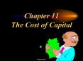Chapter 11 The Cost of Capital