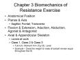 Chapter 3 Biomechanics of Resistance Exercise