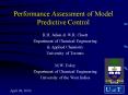 Performance Assessment of Model Predictive Control