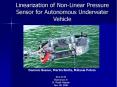 Linearization of NonLinear Pressure Sensor for Autonomous Underwater Vehicle