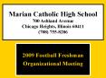 2009 Football Freshman
