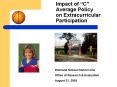 Impact of C Average Policy on Extracurricular Participation