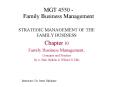 MGT 4550 Family Business Management