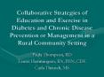 Collaborative Strategies of Education and Exercise in Diabetes and Chronic Disease Prevention or Man