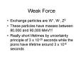 Weak Force