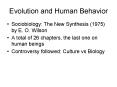 Evolution and Human Behavior