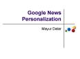 Google News Personalization