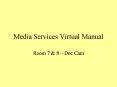 Media Services Virtual Manual