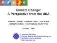Climate Change: A Perspective from the USA National Climate Conference, BASIC Side Event Gallagher E