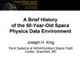 A Brief History of the 50YearOld Space Physics Data Environment