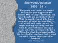 Sherwood Anderson 18761941