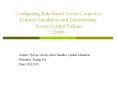 Configuring RoleBased Access Control to Enforce Mandatory and Discretionary Access Control Policies