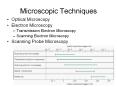 Microscopic Techniques