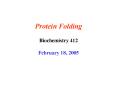 Protein Folding