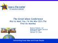 The Great Ideas Conference Nice to Meet You Im the New CEO The First Six Months