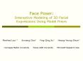 Face Poser: Interactive Modeling of 3D Facial Expressions Using Model Priors