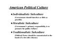 American Political Culture