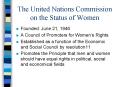 The United Nations Commission on the Status of Women