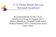 U'S' Public Health Service Perinatal Guidelines