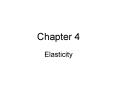 Elasticity