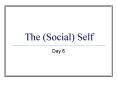 The Social Self
