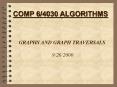 GRAPHS AND GRAPH TRAVERSALS 9262000