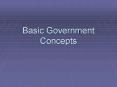 Basic Government Concepts